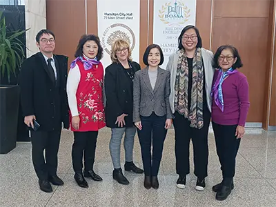 Tammy and others at Hamilton City Hall